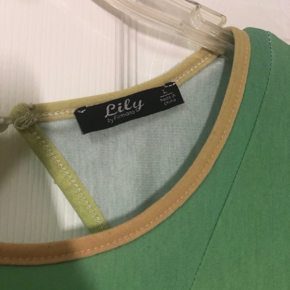 Green & Yellow Ombré Short-Sleeve Harem Jumpsuit - Picture 7 of 7